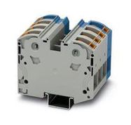 DINRAIL TERMINAL BLOCK, 8WAY, 2AWG