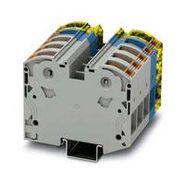 DINRAIL TERMINAL BLOCK, 10WAY, 2AWG