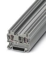 DINRAIL TERMINAL BLOCK, 2WAY, 12AWG, GRY