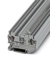 DINRAIL TERMINAL BLOCK, 2WAY, 12AWG, GRY