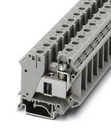 DINRAIL TERMINAL BLOCK, 2WAY, 2AWG, GRY