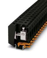 DINRAIL TERMINAL BLOCK, 2WAY, 0AWG, BLK