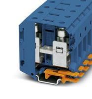 DINRAIL TERMINAL, 2WAY, 000AWG, BLU