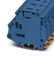 DINRAIL TERMINAL, 5WAY, 000AWG, BLU