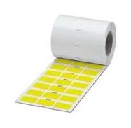 LABEL, POLYESTER, YELLOW, 20MM X 30MM