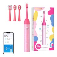 Sonic toothbrush for kids with app and tip set Bitvae K7S (pink), Bitvae