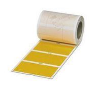 LABEL, PVC, YELLOW, 52MM X 105MM