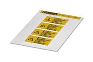 LABEL, WARNING, PVC, BLACK/YELLOW