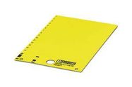 LABEL, PVC, YELLOW, 9MM X 11MM