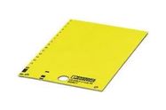 LABEL, PVC, YELLOW, 9MM X 11MM