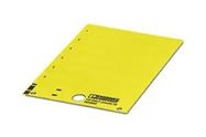 LABEL, PVC, YELLOW, 22MM X 22MM