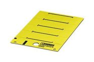 LABEL, PVC, YELLOW, 30MM X 60MM