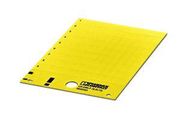 LABEL, PVC, YELLOW, 15MM X 8.8MM