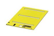 LABEL, PVC, YELLOW, 54MM X 85.6MM