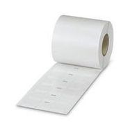 LABEL, PVC, WHITE, 10MM X 25MM