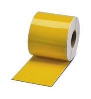 LABEL, PVC, YELLOW, 48M X 108MM