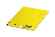 LABEL, POLYESTER, YELLOW, 9MM X 15MM