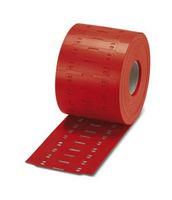 LABEL, POLYURETHANE, RED, 40MM X 12MM