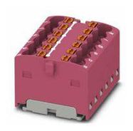 TB, DISTRIBUTION BLOCK, 12P, 14AWG, PINK