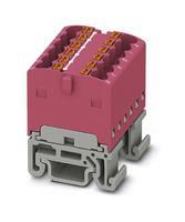 TB, DISTRIBUTION BLOCK, 12P, 14AWG, PINK