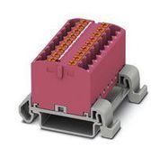 TB, DISTRIBUTION BLOCK, 18P, 12AWG, PINK