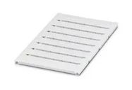 MARKER SHEET, BLANK, 10.2MM, WHITE, TB