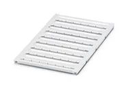 MARKER SHEET, BLANK, 10.2MM, WHITE, TB