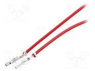 Cable; Mini-SMB female; Len: 0.3m; 18AWG; Contacts ph: 4.2mm 