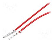 Cable; Mini-SMB female; Len: 0.3m; 18AWG; Contacts ph: 4.2mm MOLEX