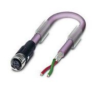 SENSOR CORD, 2P M12 RCPT-FREE END, 2M