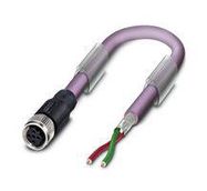 SENSOR CORD, 2P M12 RCPT-FREE END, 5M