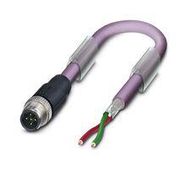 SENSOR CORD, 2P M12 PLUG-FREE END, 2M