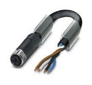 SENSOR CORD, 4P M12 PLUG-FREE END, 1M