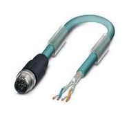 SENSOR CORD, 4P M12 PLUG-FREE END, 15M