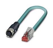 SENSOR CORD, 8P RJ45 PLUG-M12 RCPT, 1M