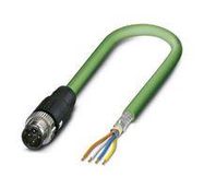 SENSOR CORD, 4P M12 PLUG-FREE END, 2M