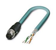 SENSOR CORD, 4P M12 PLUG-FREE END, 10M