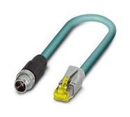 SENSOR CORD, 8P M12 PLUG-RJ45 PLUG, 10M