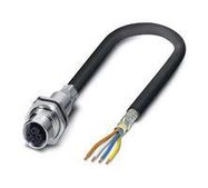 SENSOR CORD, 4P M12 RCPT-FREE END, 19M