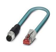 SENSOR CORD, 4P M12 PLUG-RJ45 PLUG, 0.5M