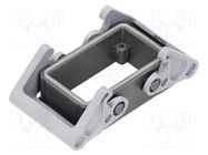 Enclosure: for HDC connectors; T-TYPE/W; size 57.27; 57x27mm ILME