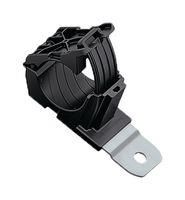 CABLE CLAMP, 36MM, PA66/SS, BLACK