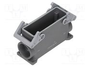 Enclosure: for HDC connectors; T-TYPE/W; size 104.27; M40 ILME