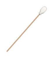 FOAM OVER COTTON SWAB, 0.5, WOOD, PK50