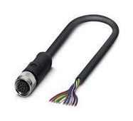 SENSOR CORD, 12P M12 RCPT-FREE END, 10M