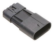 CONNECTOR HOUSING, PLUG, 4POS, 3.6MM