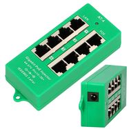 Extralink 4 Portowy | Gigabit PoE Injector | Active, 4 ports Gigabit 802.3at/af, Mode A, EXTRALINK