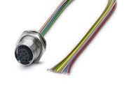 SENSOR CORD, 8P M12 RCPT-FREE END, 2M