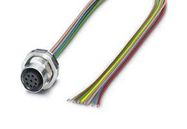 SENSOR CORD, 8P M12 RCPT-FREE END, 500MM