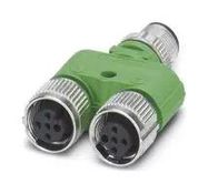 SENSOR SPLITTER, M12 PLUG-2 X M12 RCPT